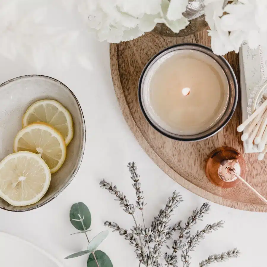 Eucalyptus, Lemon and Lavender Aromatherapy Soy Wax Candle 20cl