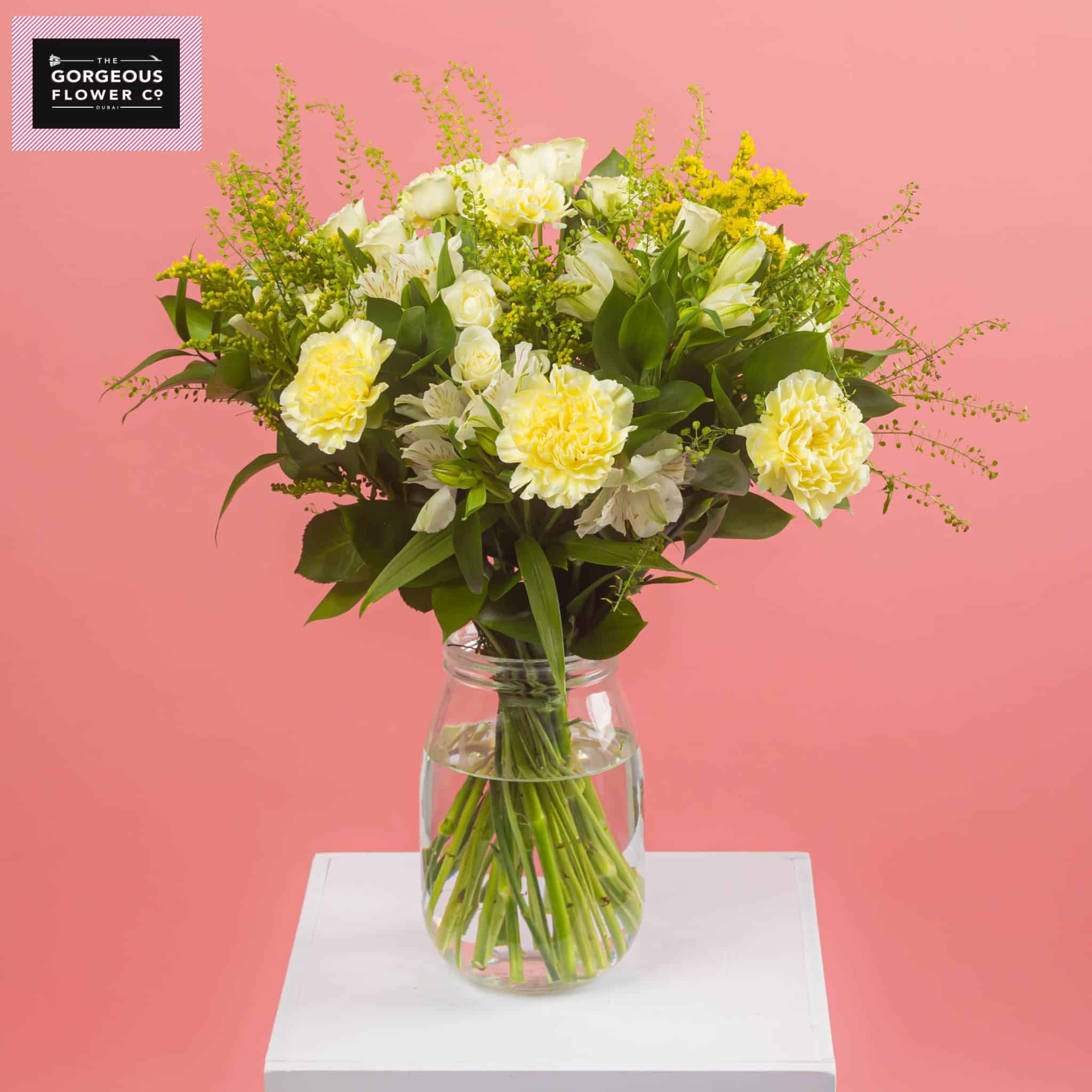 Gorgeous Yellow Jar - The Gorgeous Flower Company