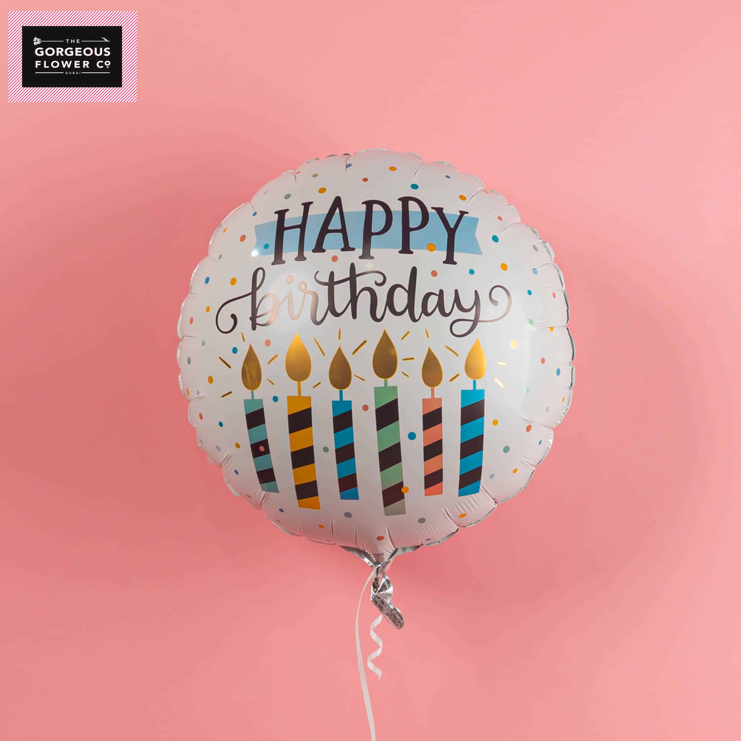 Happy Birthday Balloon (Colour) - The Gorgeous Flower Company