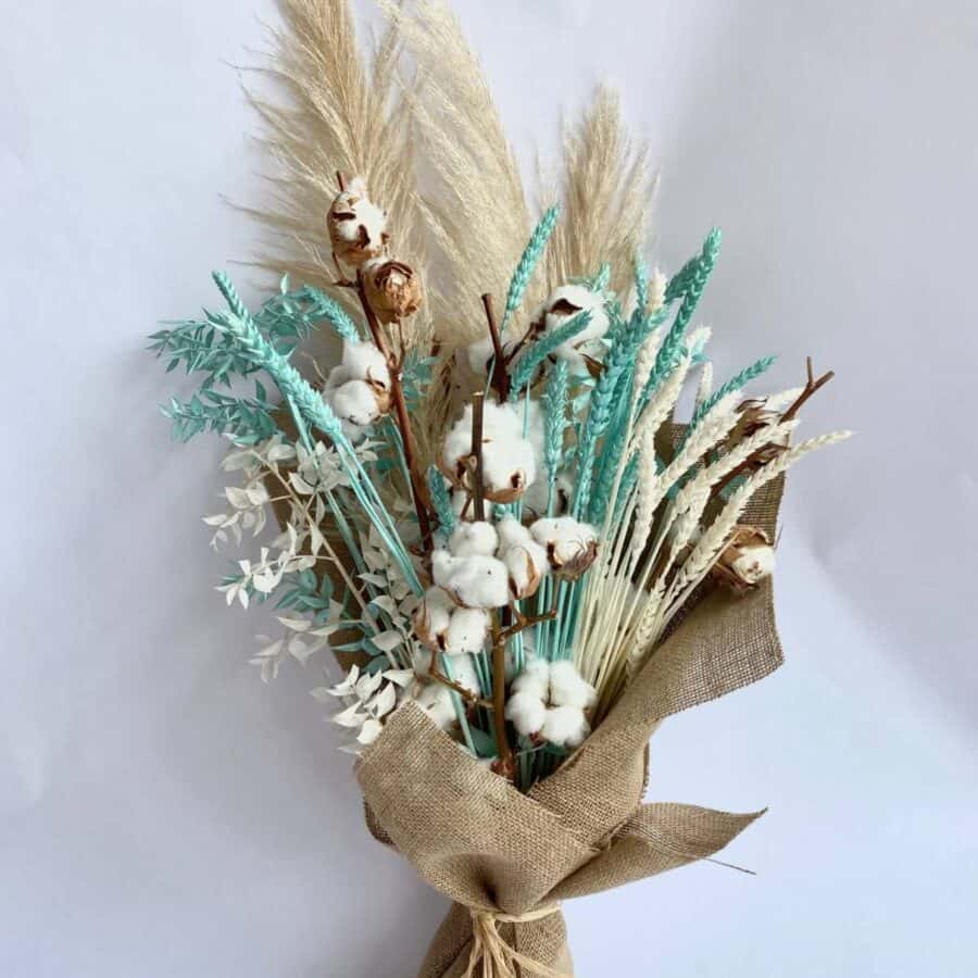 Pampas & Cotton (Teal) - WOW, Teal